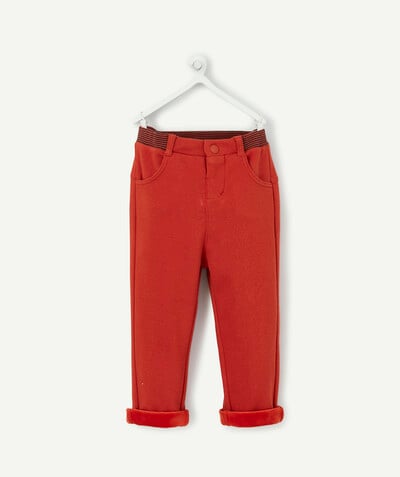 Trousers radius - RUST TROUSERS WITH AN ELASTICATED WAIST