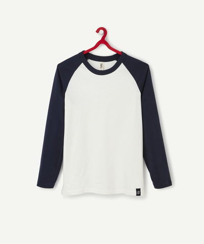 Basics Tao Categories - LONG-SLEEVED BLUE AND WHITE T-SHIRT