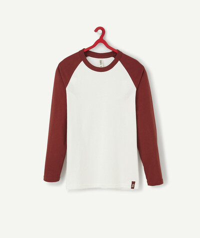 T-shirt Sub radius in - LONGSLEEVED BROWN AND WHITE T-SHIRT