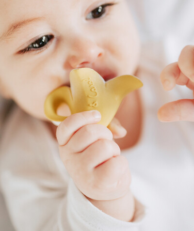 Explore And Learn games and books Tao Categories - CHEWY BANANA MINI TEETHING RING