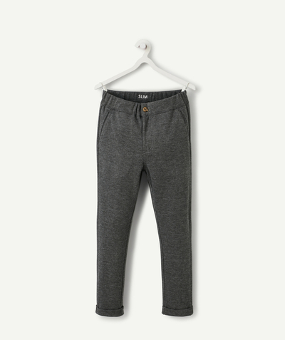 Trousers - Jogging pants radius - SLIM GREY SPECKLED TROUSERS