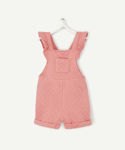 Baby-girl radius - SHORT PINK QUILTED PLAYSUIT