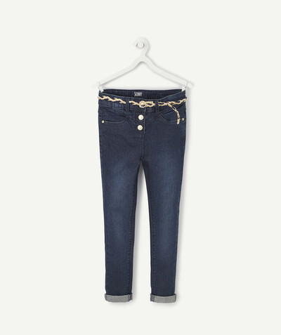 Jeans radius - SPARKLING SKINNY JEANS WITH A PLAITED BELT