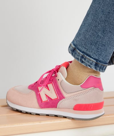 Girl radius - NEW BALANCE® - 574 TRAINERS IN SHADES OF PINK