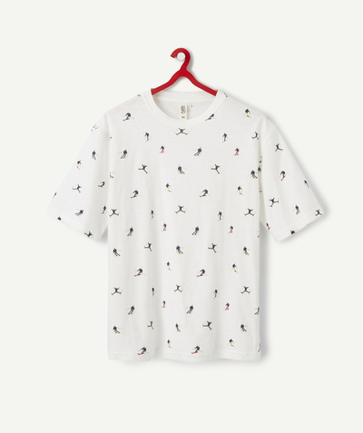 T-shirt Sub radius in - WHITE T-SHIRT WITH A SKIERS DESIGN