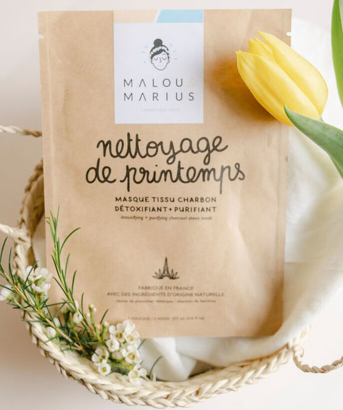 Malou & Marius ® Sous Rayon - MALOU & MARIUS ® - LE MASQUE EN TISSU BIO DÉTOXIFIANT ET PURIFIANT