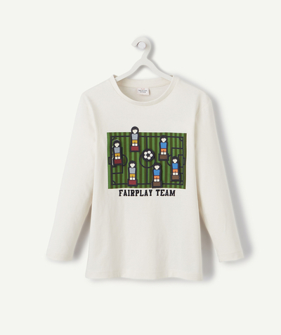 Boy radius - WHITE T-SHIRT WITH REMOVABLE FOOTBALL PLAYERS