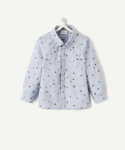 Shirt and polo radius - BLUE SHIRT WITH A CHRISTMAS DESIGN
