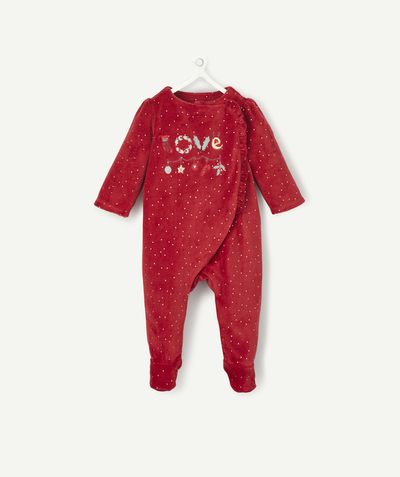 Outlet radius - RED CHRISTMAS PRESENT SLEEPSUIT