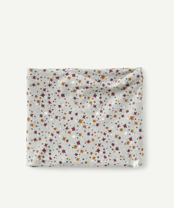 Party outfits radius - BABY BOYS' GREY AND STAR PRINT DOUBLE WRAP SNOOD