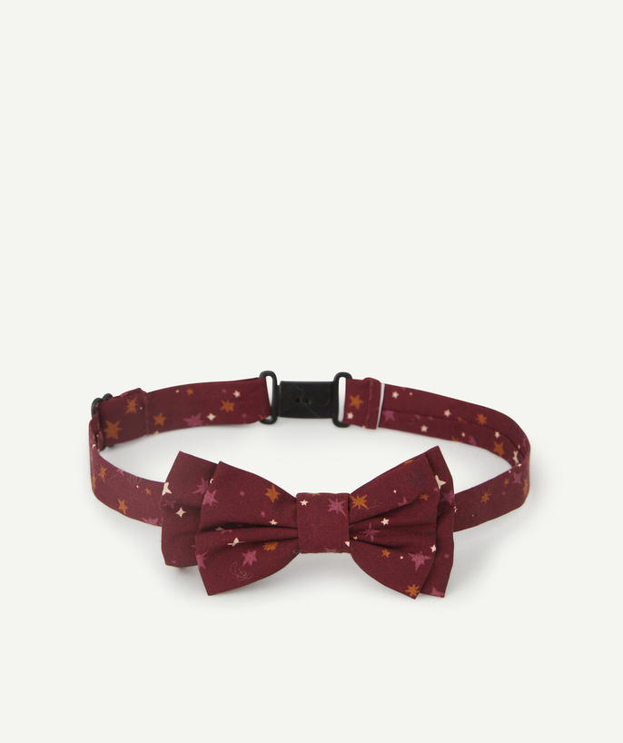 Party outfits Tao Categories - BABY BOYS' BURGUNDY BOW TIE WITH STARS
