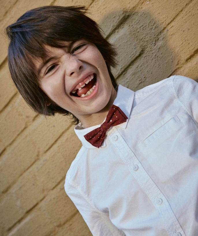 Party accessories Tao Categories - BOYS' BURGUNDY BOW TIE WITH STARS