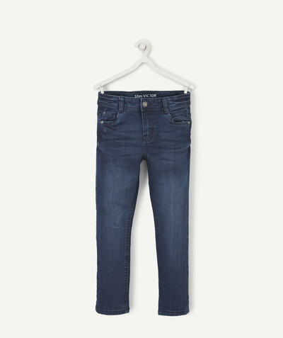 Outlet radius - VICTOR SLIM FADED-EFFECT RAW DENIM JEANS