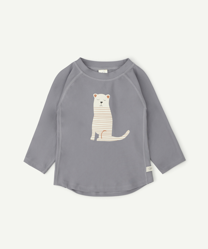 Beach collection radius - LONG-SLEEVED ANTI-UV TIGER T-SHIRT FOR BABIES