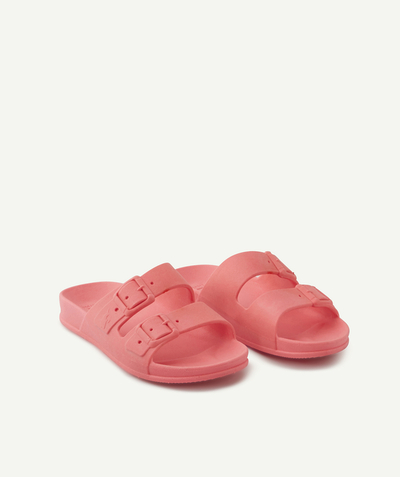 Les pieds à nu Rayon - SANDALES ROSE FLUO PARFUMÉES ENFANT