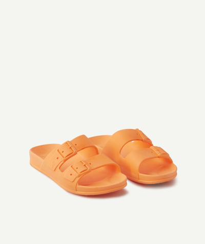 Sandals - moccasins radius - - FLUORESCENT ORANGE SCENTED SANDALS FOR CHILDREN