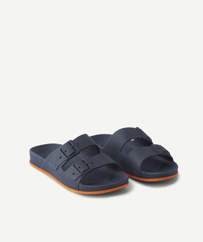 Shoes, booties radius - - NAVY BLUE SANDALS WITH ORANGE DETAILS FOR CHILDREN