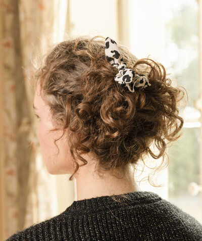 Collection hiver ado fille Sub radius in - TWO SCRUNCHIES WITH LEOPARD PRINT BOWS