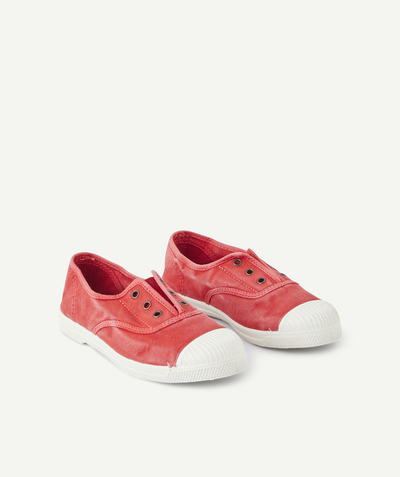 Shoes radius - GIRL'S RED CANVAS TRAINERS