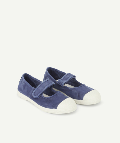 Chaussures, chaussons Rayon - BALLERINES BLEU MARINE EN TOILE FILLE