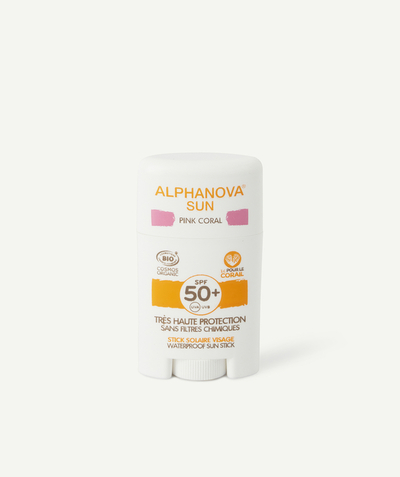 Fille Rayon - ALPHANOVA® - STICK SOLAIRE VISAGE ROSE SPF50+ ENFANT
