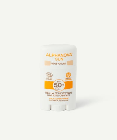 Garçon Rayon - ALPHANOVA® - STICK SOLAIRE VISAGE SPF50+ BEIGE ENFANT