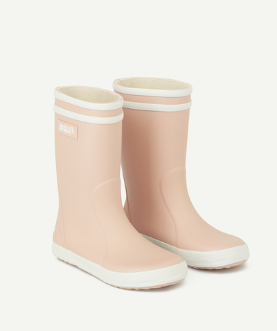 Wellington boots Tao Categories - GIRLS' MARSHMALLOW PINK LOLLYPOP 2 RUBBER BOOTS