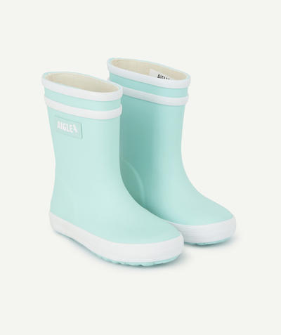 Wellington boots Tao Categories - BABYFLAC 2 BABIES' FIRST STEPS LAGOON BLUE RUBBER BOOTS