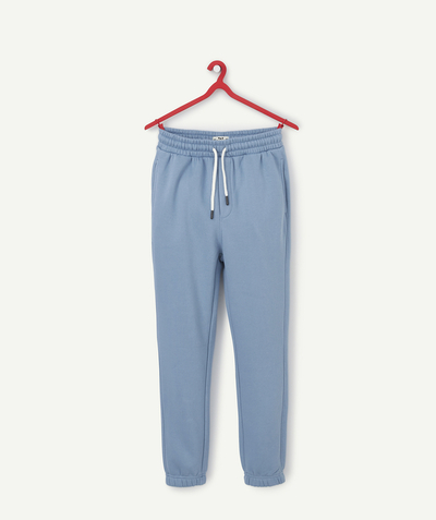 All collection Sub radius in - BOYS' BLUE JOGGERS IN RECYCLED COTTON