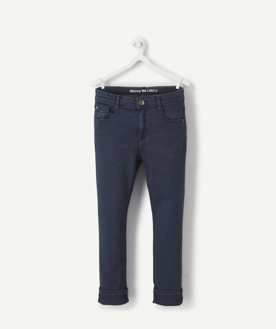 Trousers size + radius - LOUIS SIZE+ SKINNY BLUE TROUSERS