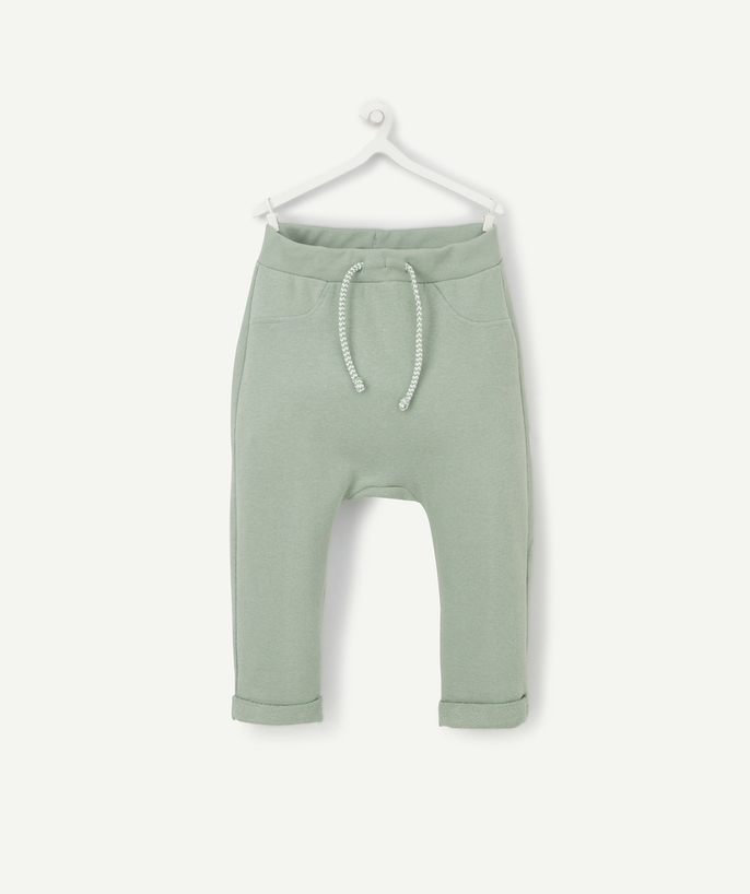 Basics radius - BABY BOYS' GREEN ALADDIN TROUSERS IN RECYCLED COTTON