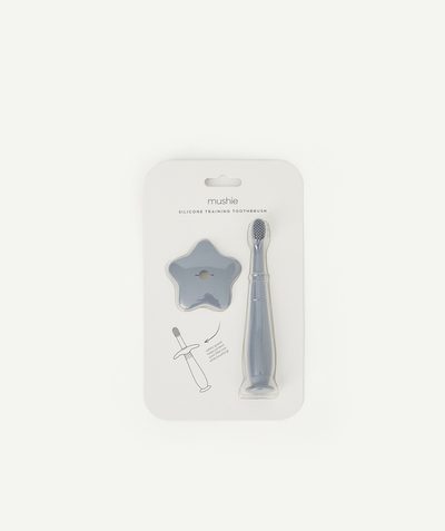 Hygiene Tao Categories - BABY'S GREY STAR SILICONE TOOTHBRUSH