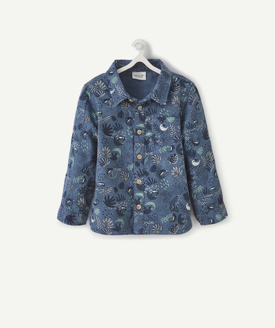 Shirt and polo radius - BLUE SHIRT WITH A CHAMELEON DESIGN