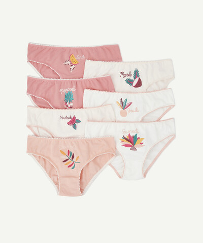 Girl radius - A WEEK'S-WORTH OF PINK KNICKERS IN ORGANIC COTTON