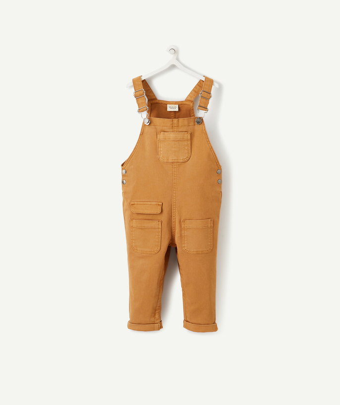 Dungarees radius - CAMEL DUNGAREES IN COTTON WITH THREE POCKETS