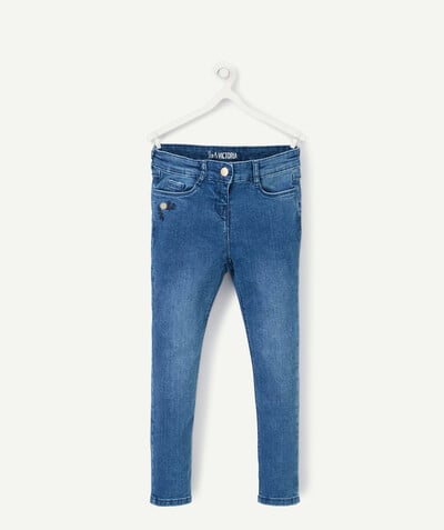 Trousers size + radius - VICTORIA SIZE+ SLIM DENIM JEANS WITH EMBROIDERY