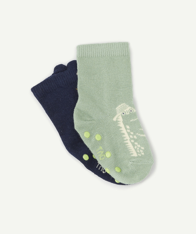 Socks Tao Categories - PACK OF TWO GREEN AND BLUE CROCODILE DESIGN SOCKS
