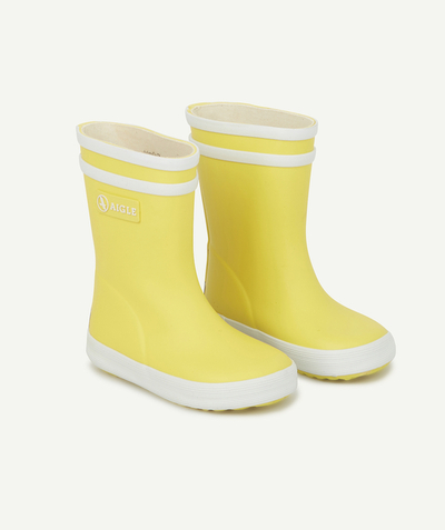 Wellington boots Tao Categories - EAGLE � - BABY'S PREMIERS PAS BABYFLAC YELLOW RUBBER BOOTS