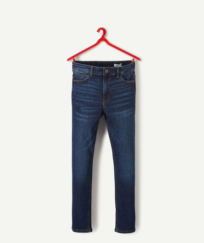 jeans Tao Categories - BLUE SLIM LEG FADED WASH LESS WATER JEANS
