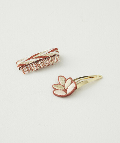 Special occasions' accessories radius - SET OF TWO BROWN HAIR SLIDES