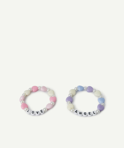 Girl radius - SET OF TWO BRACELETS WITH BEADS AND A MESSAGE