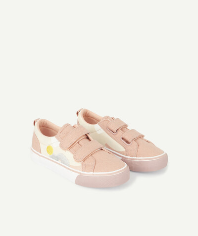 Girl radius - PINK LOW-TOP TRAINERS WITH COLOURFUL TEXTURED PATTERNS