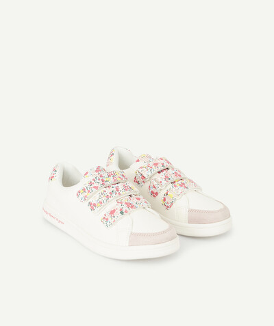 Girl radius - WHITE TRAINERS WITH COLOURFUL FLORAL DETAILS