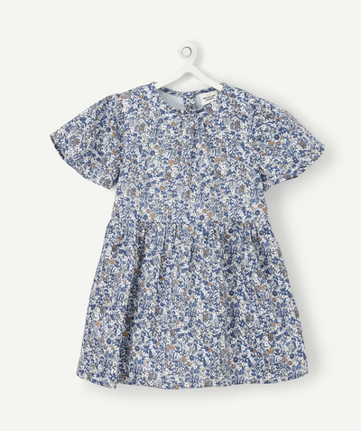 Low prices radius - BLUE DRESS WITH FLORAL PRINT
