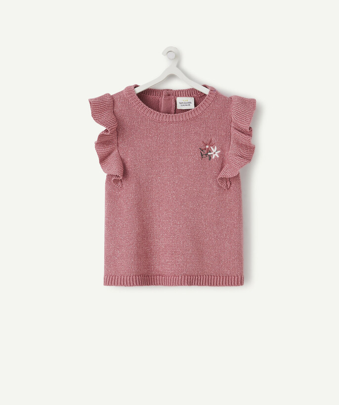 Low prices radius - SLEEVELESS SPARKLING PINK KNITTED JUMPER