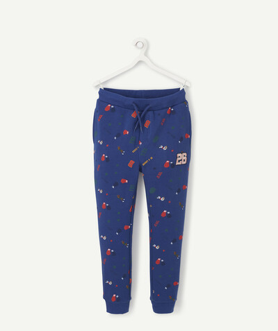 Trousers - Jogging pants radius - BLUE JOGGING BOTTOMS WITH BOXING DESIGN