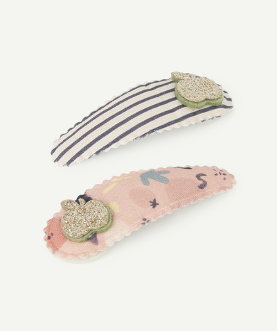 Hair accessories Tao Categories - SET OF TWO BABY GIRLS' FLAT PRINTED HAIR SLIDES