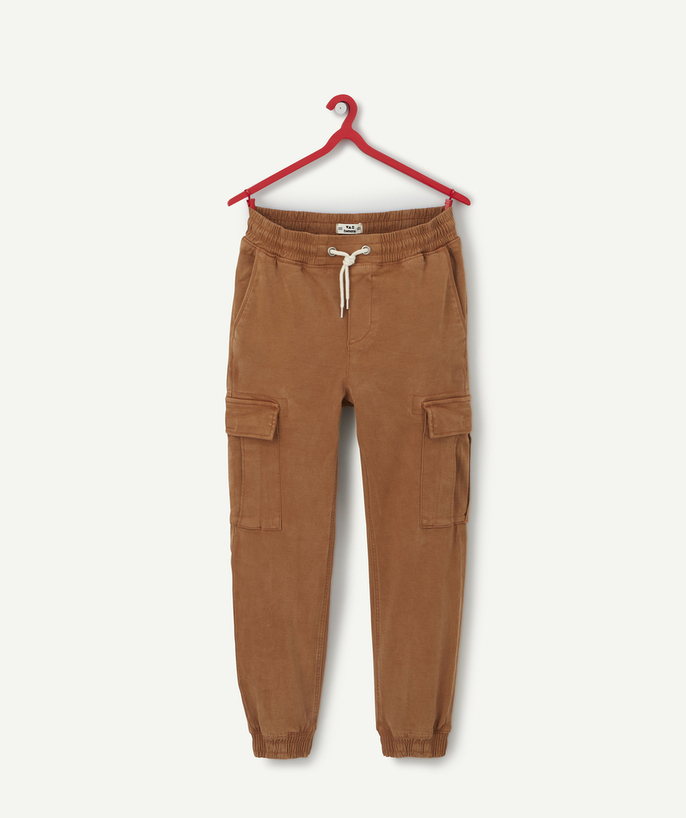 Trousers - Jeans Sub radius in - BOYS' CAMEL VISCOSE TROUSERS WITH POCKETS