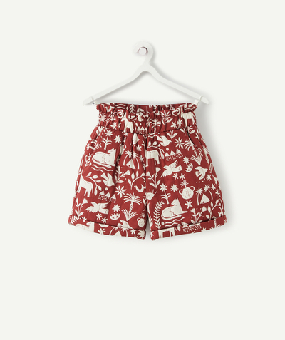BOTTOMS radius - GIRLS' EGYPTIAN SHORTS MADE WITH PRINTED RECYCLED PADDING
