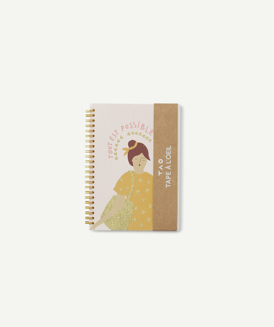 Girl radius - PINK LINED NOTEBOOK WITH EYELETS